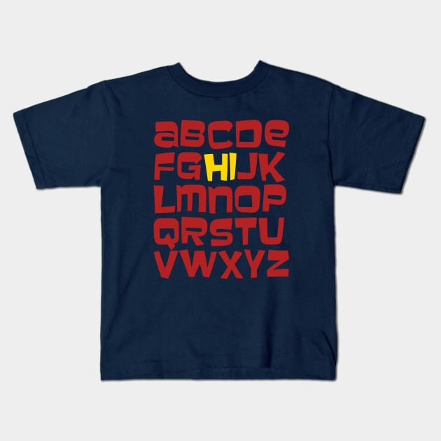 Alphabet Kids T-Shirt by anto R.Besar